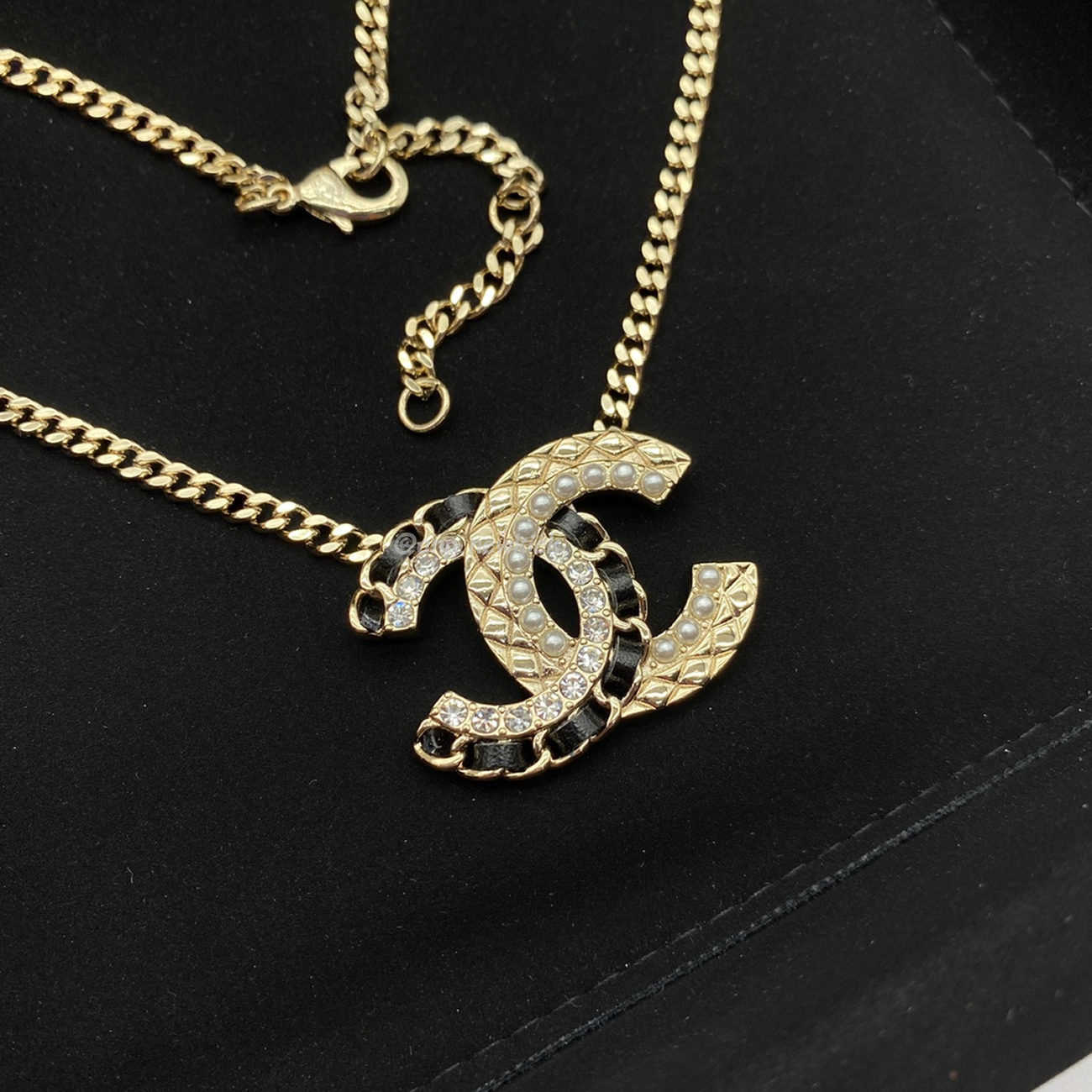 Chanel Pre Owned Cc Diamond Pendant Necklace (17) - www.newkick.vip